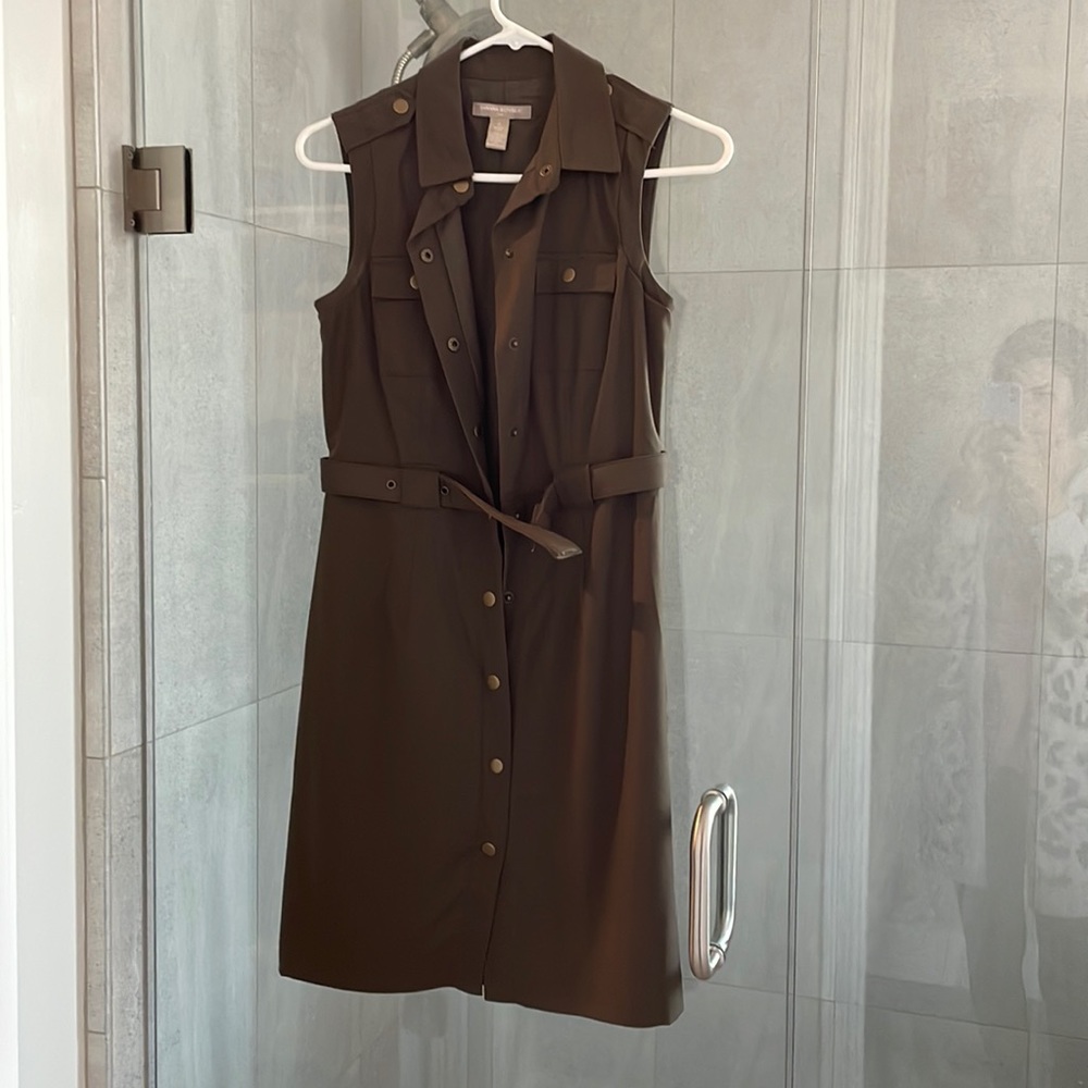 Olive Green Banana Republic Size 0 Dress